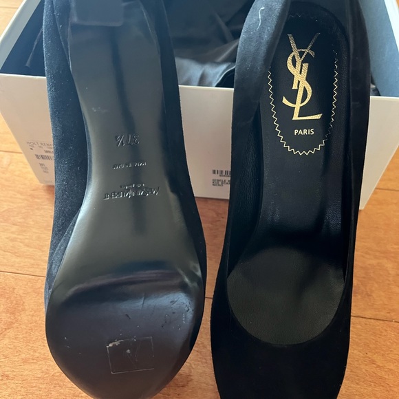 Yves saint Laurent Gisele black suede pump new - Picture 11 of 16